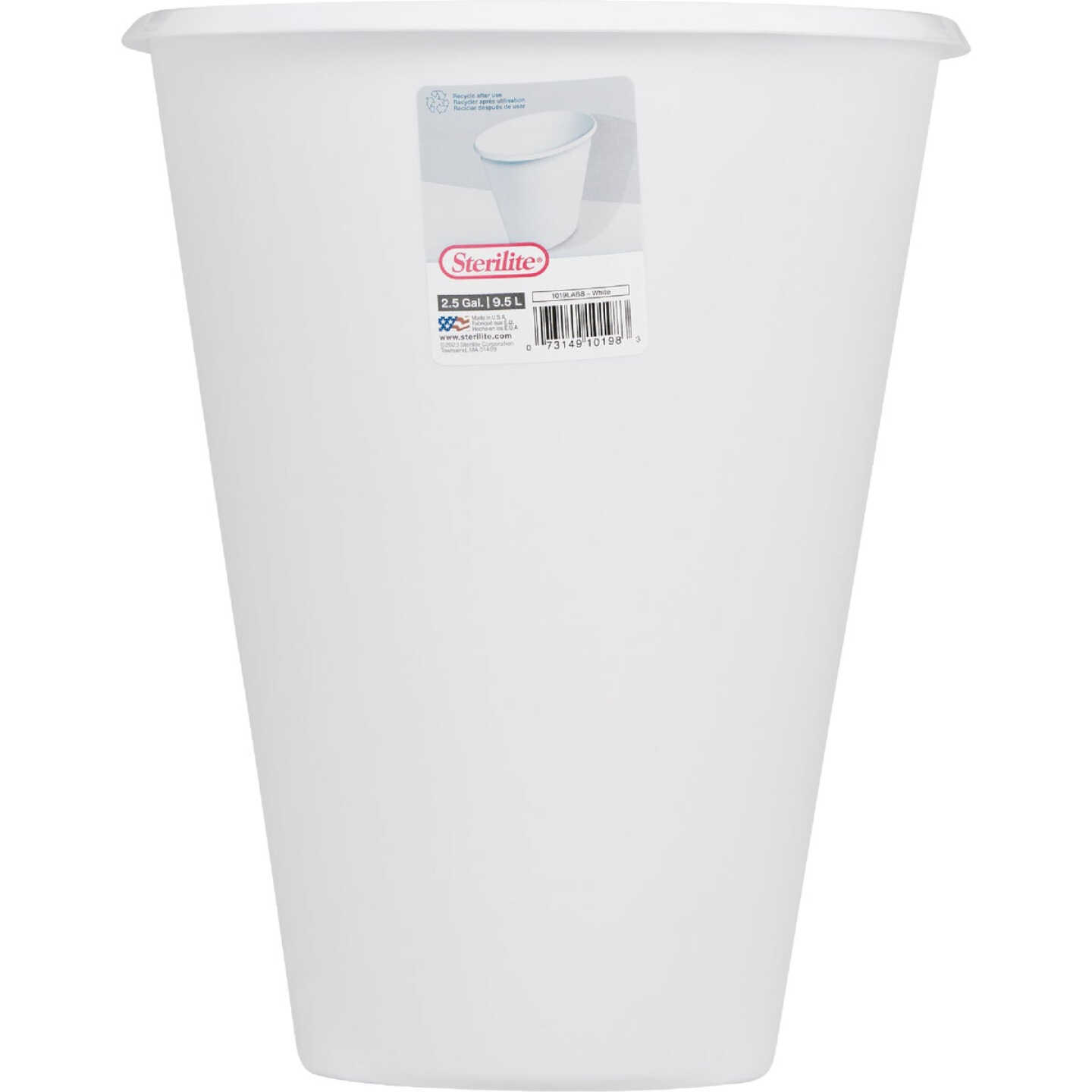 Sterilite 2.5 Gallon Wastebasket Image 2