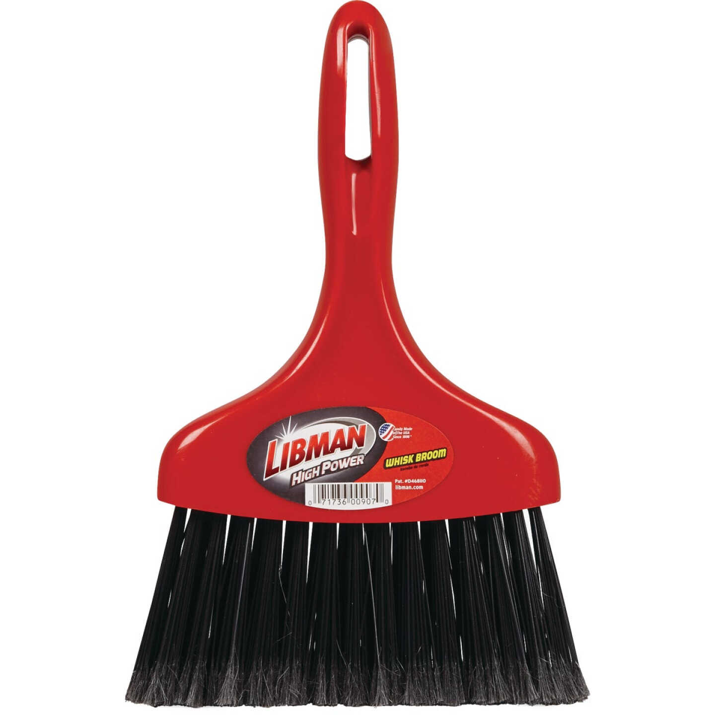 Libman 8 In. Poly Whisk Broom, Black Bristles Image 1