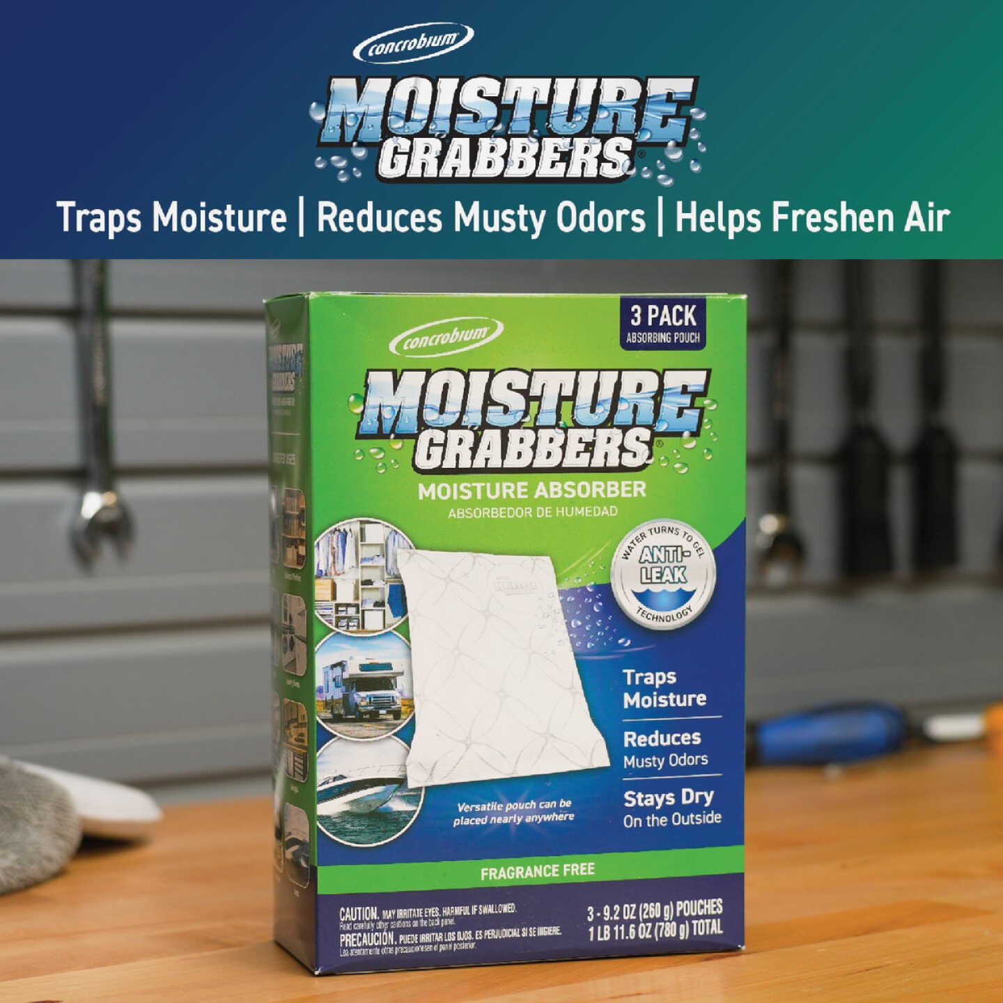 Concrobium Moisture Grabbers 27.6 Oz. Humidity Absorbing Pouch (3-Count) Image 4