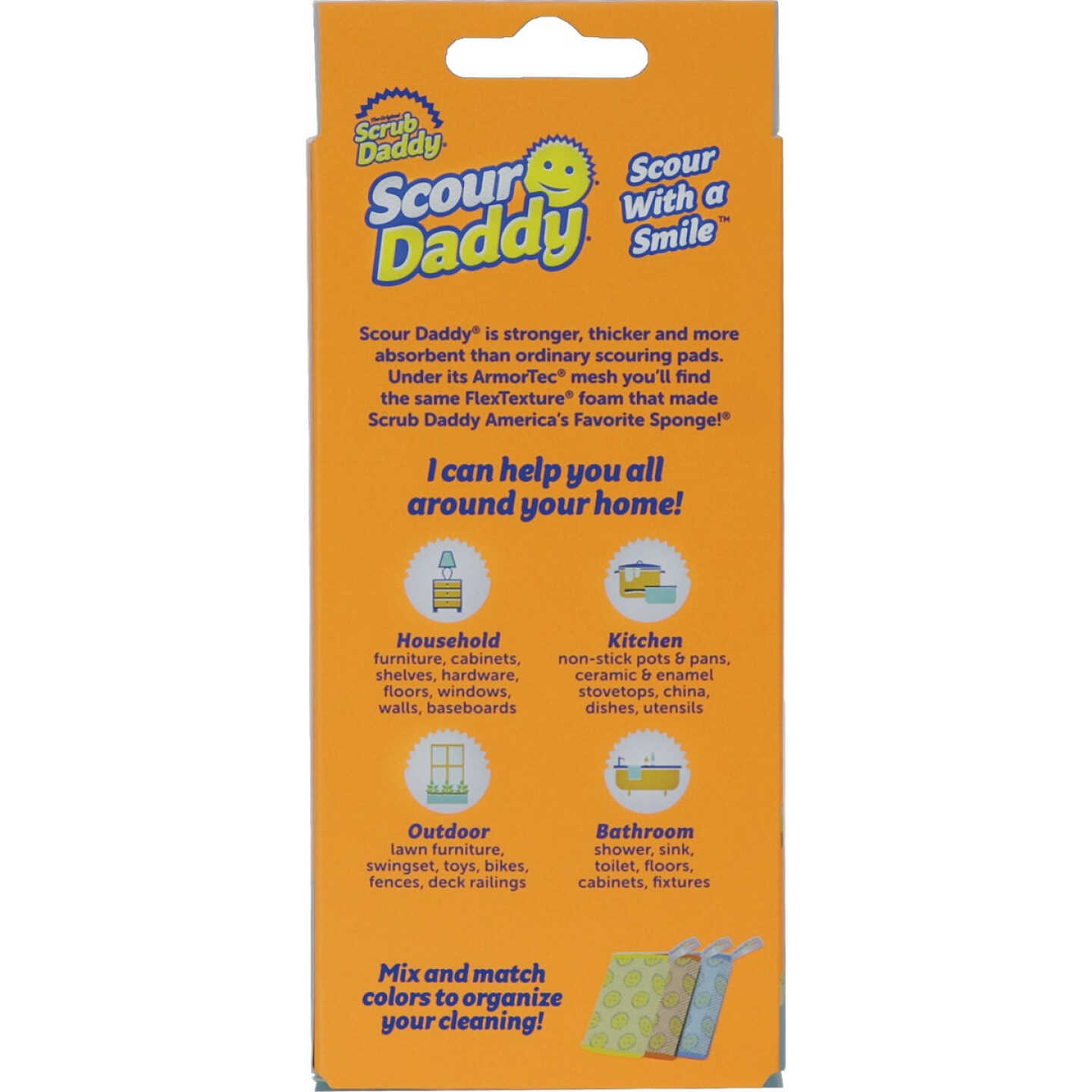 Scrub Daddy Scour Daddy Mesh Scouring Pad (3-Count) Image 3