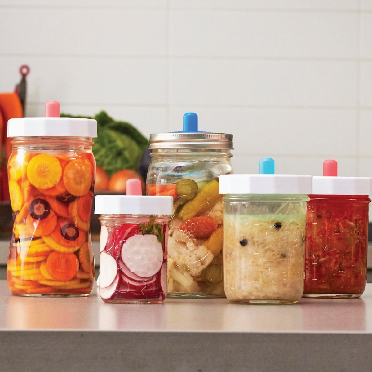 Masontops Wide Mouth Pickle Pipe (4-Pack) Image 3