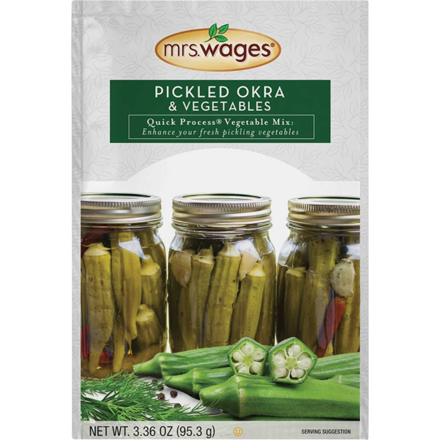 Mrs. Wages Quick Process 3.36 Oz. Okra & Vegetables Pickling Mix Image 1