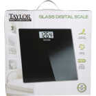 Taylor Digital 400 Lb. Glass Bath Scale, Black Image 2