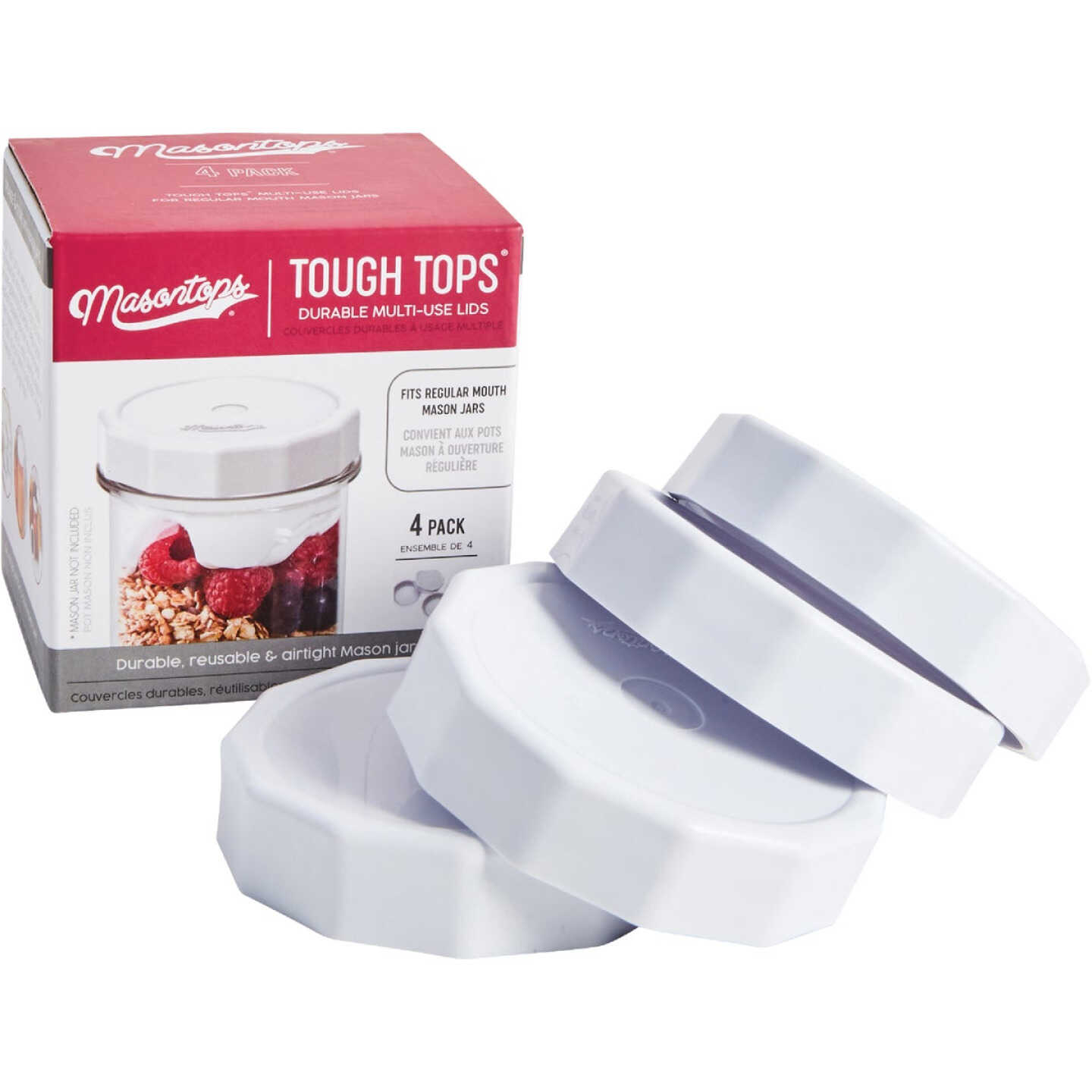 Masontops Regular-Mouth Tough Top Canning Jar Lid (4-Count) Image 4