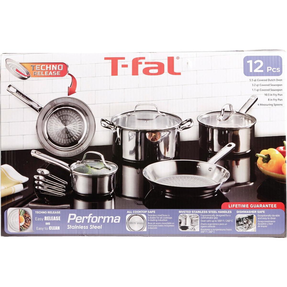 Performa Stainless Steel Cookware Set (12-Piece) Image 2