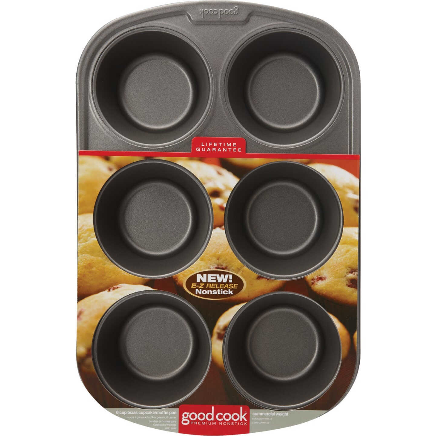 Goodcook 6-Cup Texas Size Non-Stick Muffin Pan Image 2