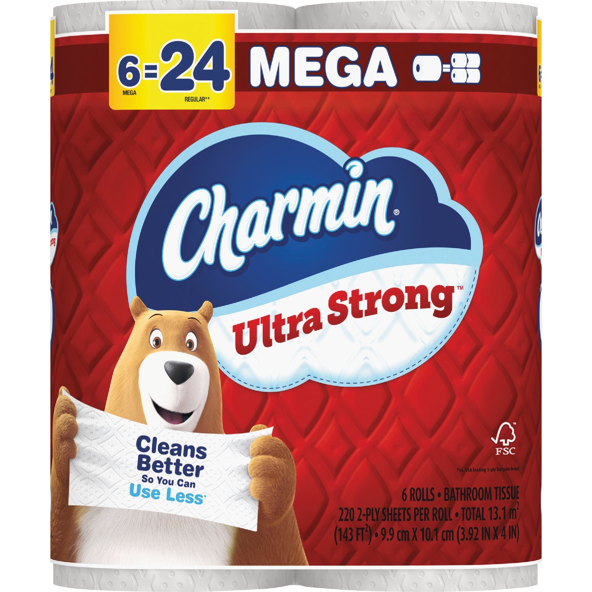 Charmin Ultra Strong Toilet Paper (6 Mega Rolls)