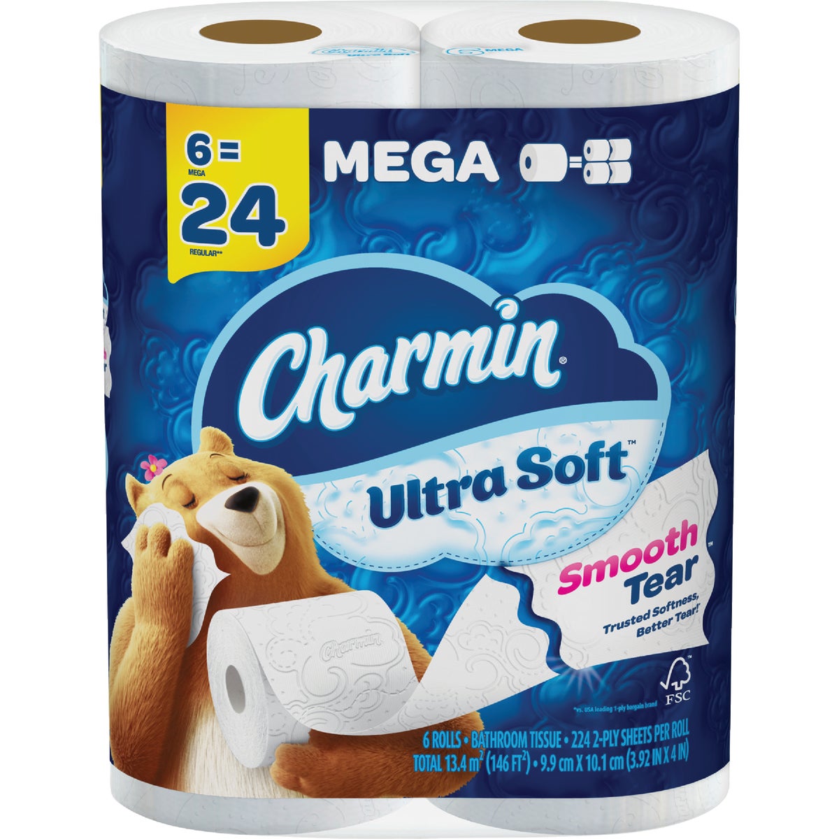 Charmin Ultra Soft Toilet Paper (6 Mega Rolls) Image 5