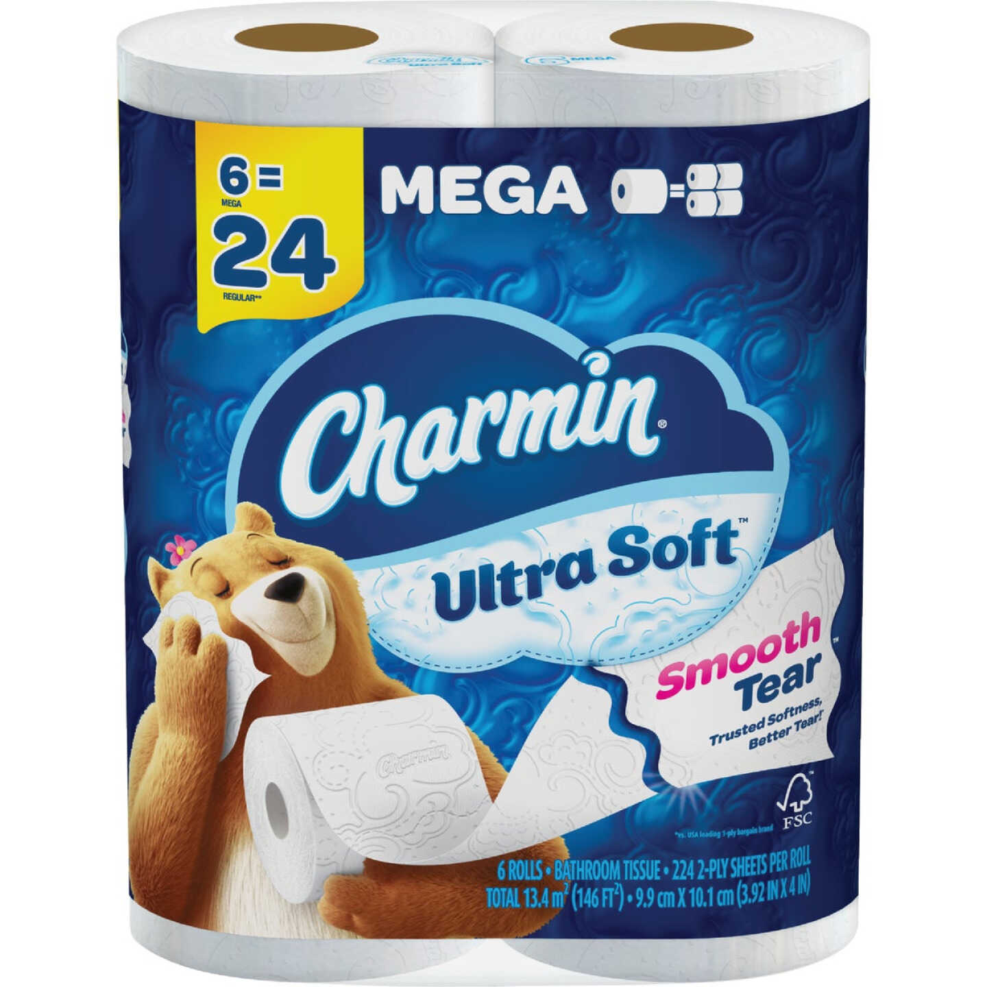 Charmin Ultra Soft Toilet Paper (6 Mega Rolls) Image 5