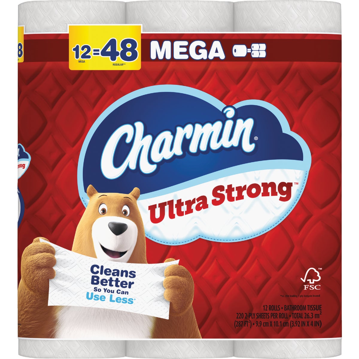 Charmin Ultra Strong Toilet Paper (12 Mega Rolls)