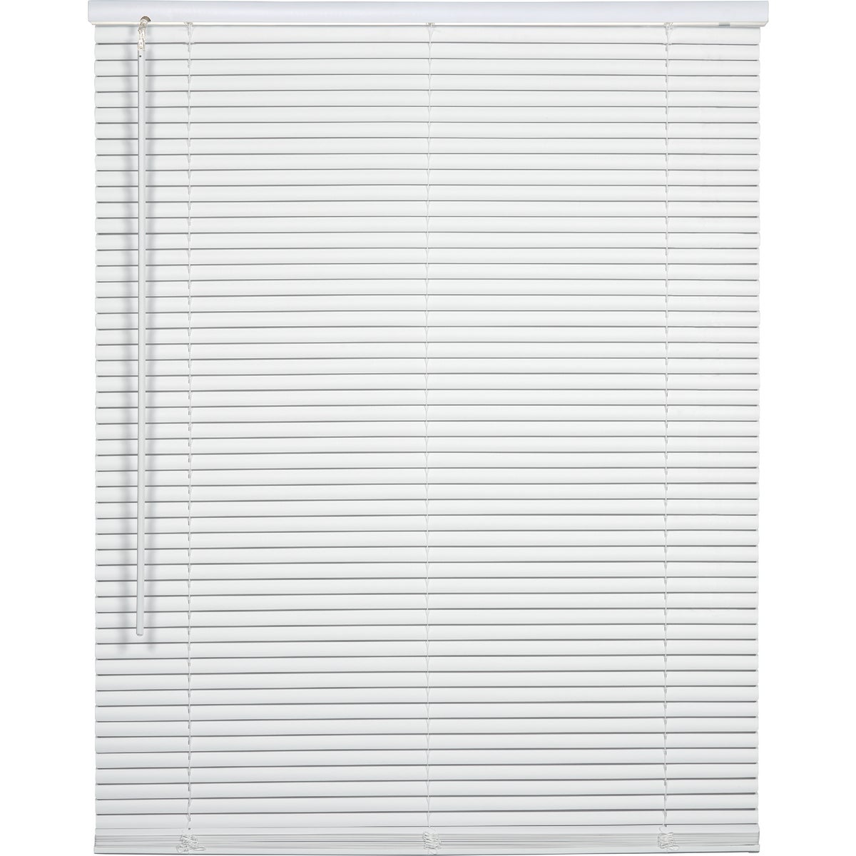 Home Impressions 23 In. x 72 In. x 1 In. White Vinyl Light Filtering Cordless Mini Blind