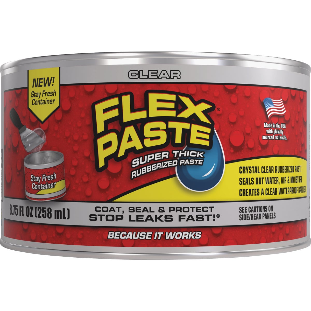 Flex Paste 1 Lb. Clear Can Image 1