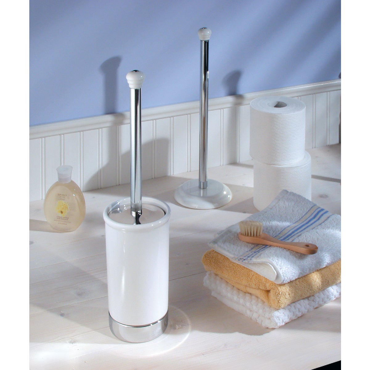 iDesign York 17.5 In. Toilet Bowl Brush With Caddy Image 2