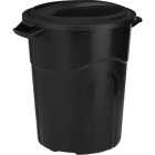 United Solutions Rough & Rugged 20 Gal. Black Trash Can with Lid Image 1