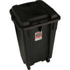 Rubbermaid 50 Gal. Black Wheeled Trash Can with Lid Image 5