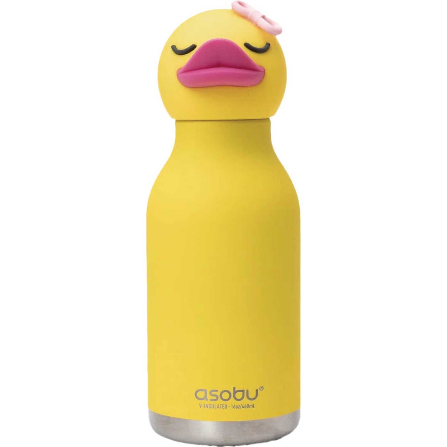 Ad-N-Art 16 Oz. Bestie Animal Insulated Water Bottle, Ducky Image 1