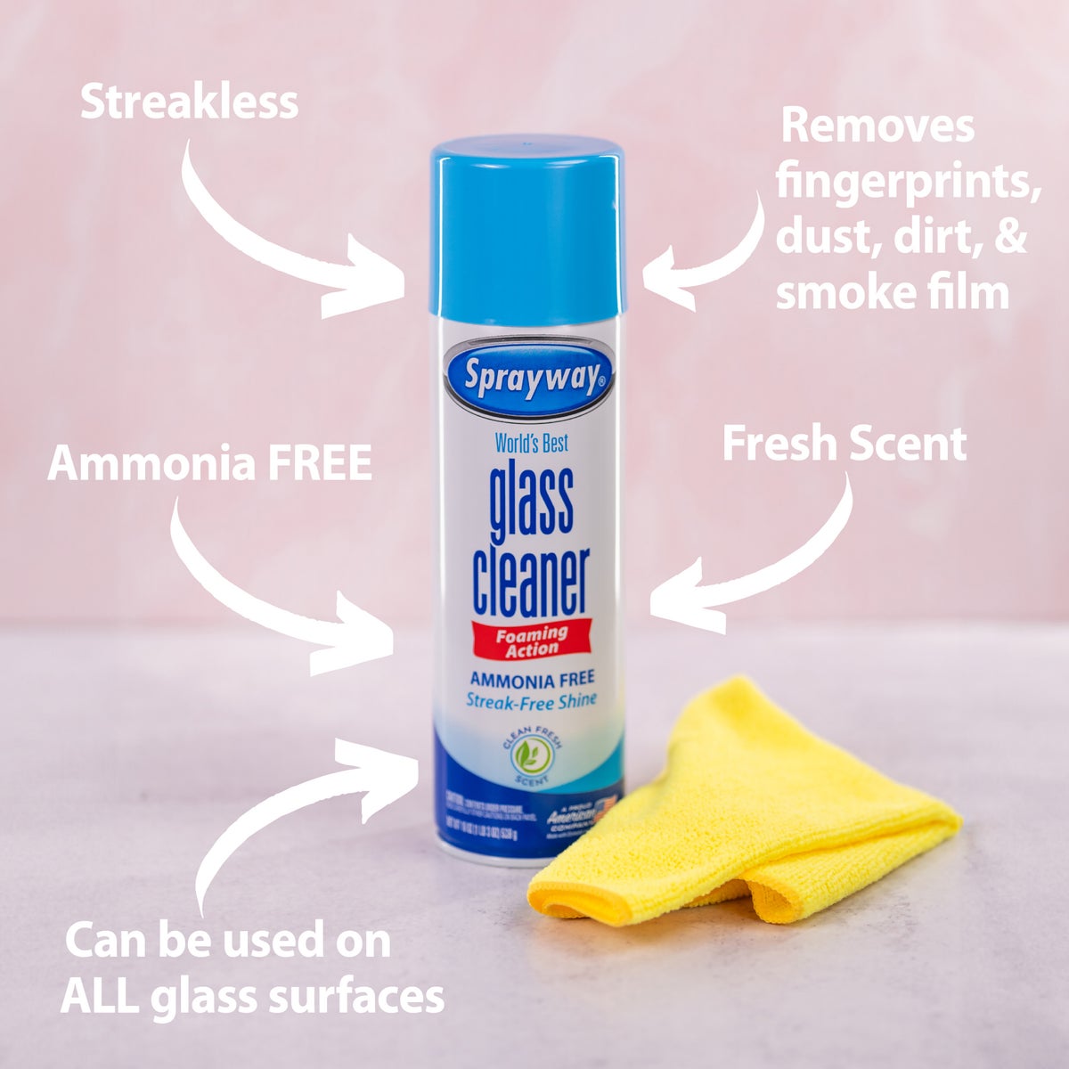 Sprayway 19 Oz. Aerosol Spray Glass & Surface Cleaner Image 2