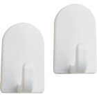 iDesign Soap Savers Mini White Plastic Adhesive Hook (2-Pack) Image 1