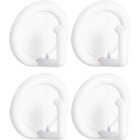 iDesign Axis Utility Round White Adhesive Hook Image 1