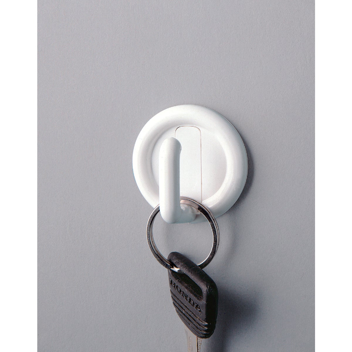 iDesign Axis Utility Round White Adhesive Hook Image 2