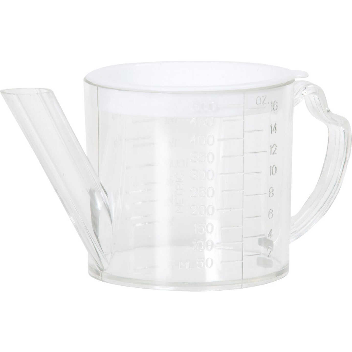 Norpro 2 Cup Clear Plastic Separator & Strainer Measuring Cup Image 1