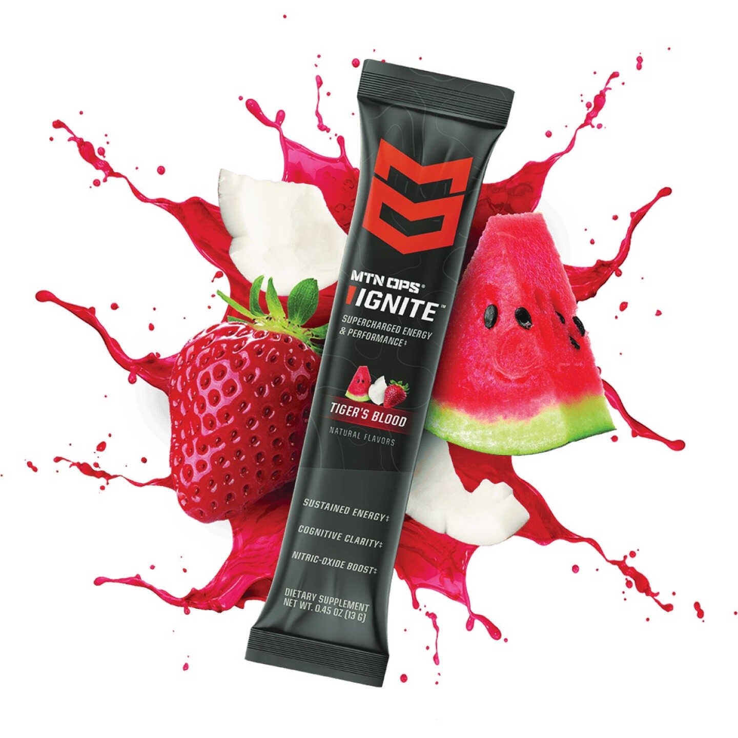 MTN OPS Ignite Tiger's Blood Energy Drink Mix Image 1