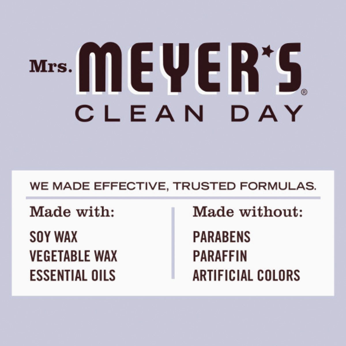Mrs. Meyer's Clean Day 7.2 Oz. Lavender Large Soy Candle Image 4