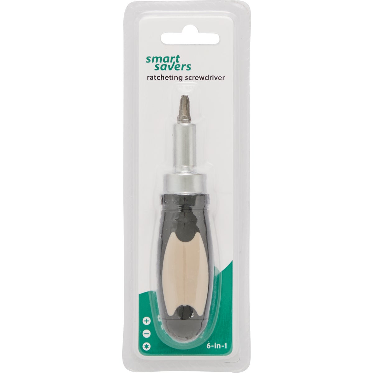 Smart Savers 6-In-1 Ratcheting Screwdriver