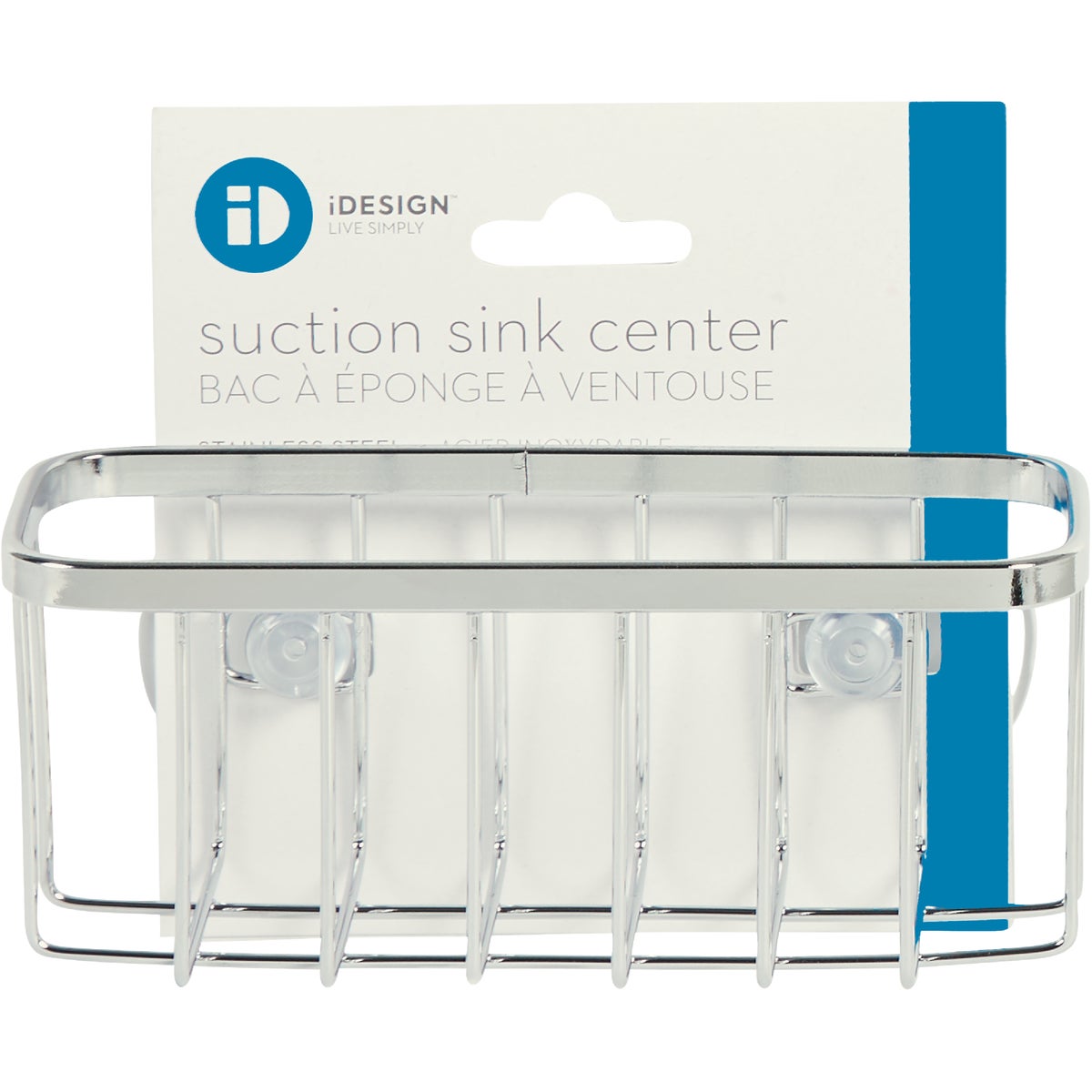 iDesign Sinkworks Suction Sink Center Sponge Holder Image 2