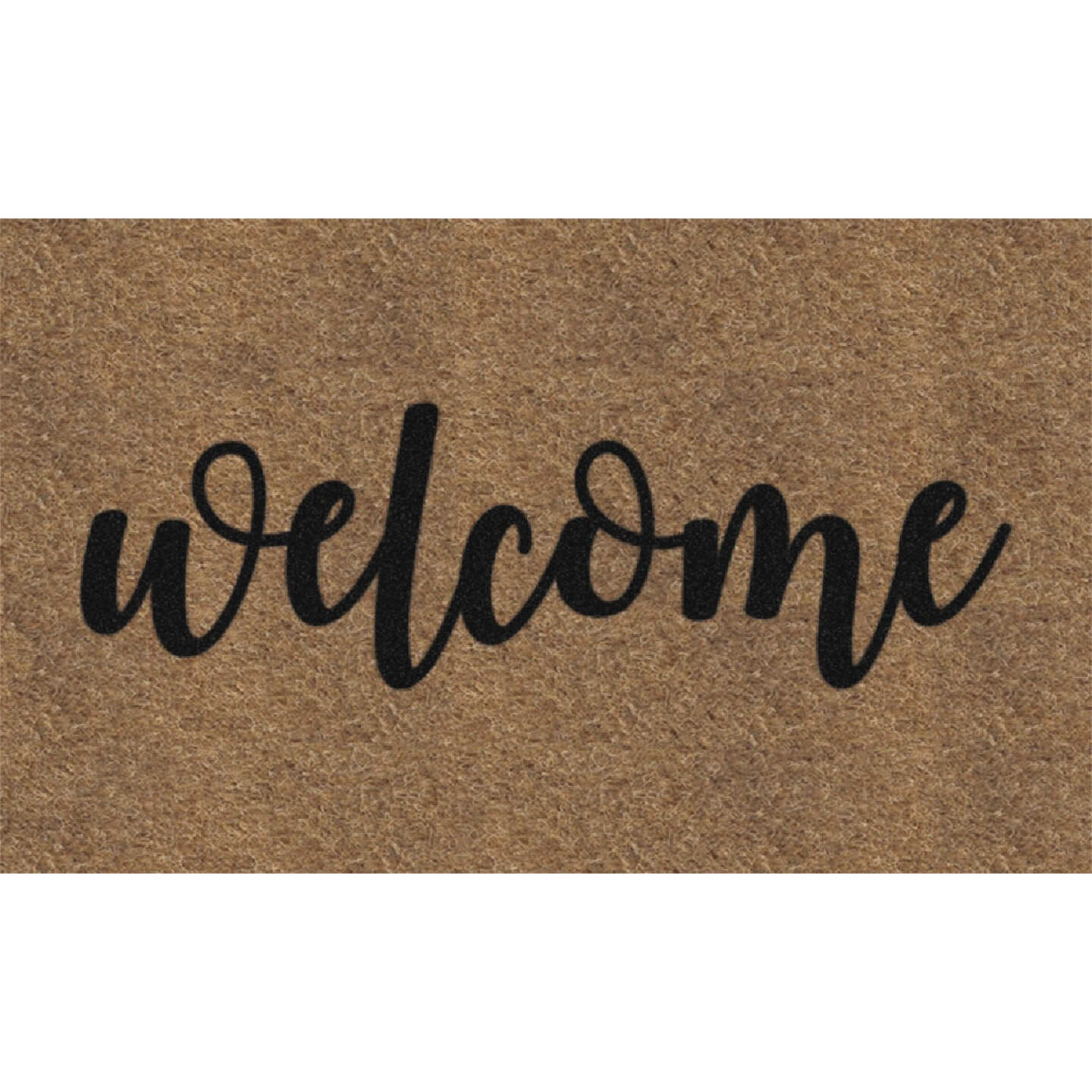 Americo Home 18 In. x 30 In. Welcome Home Koko Faux Coir Entrance Mat Image 1