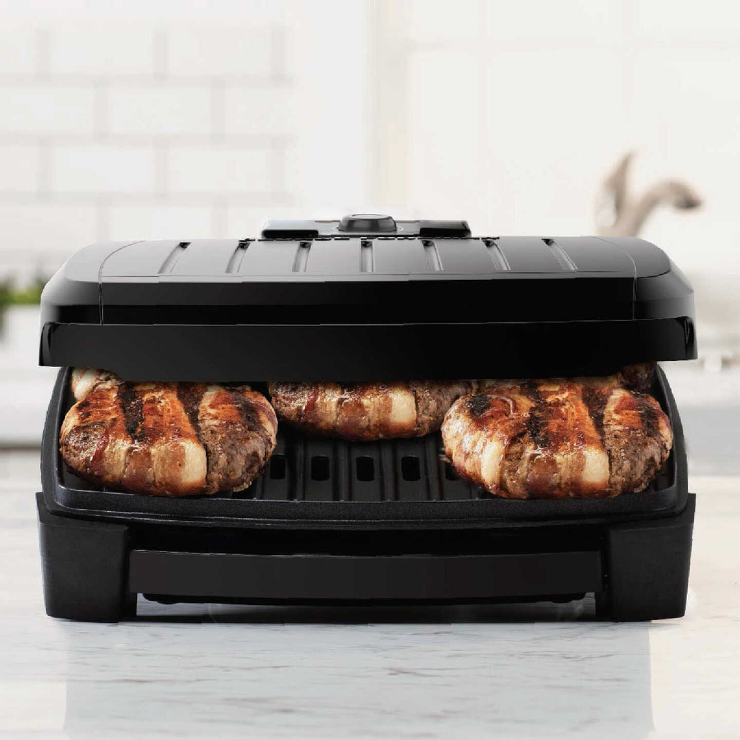 George Foreman 5-Serving Submersible Grill with Black Plates Image 3
