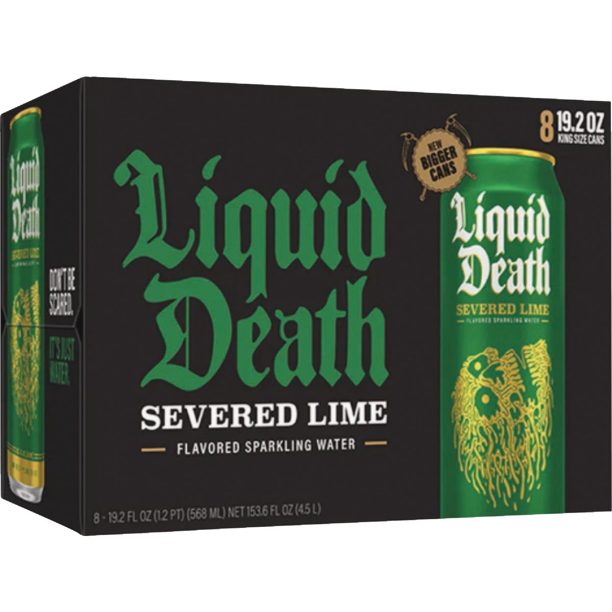 Liquid Death 19.2 Oz. Severed Lime 100% Sparkling Mountain Water Image 2