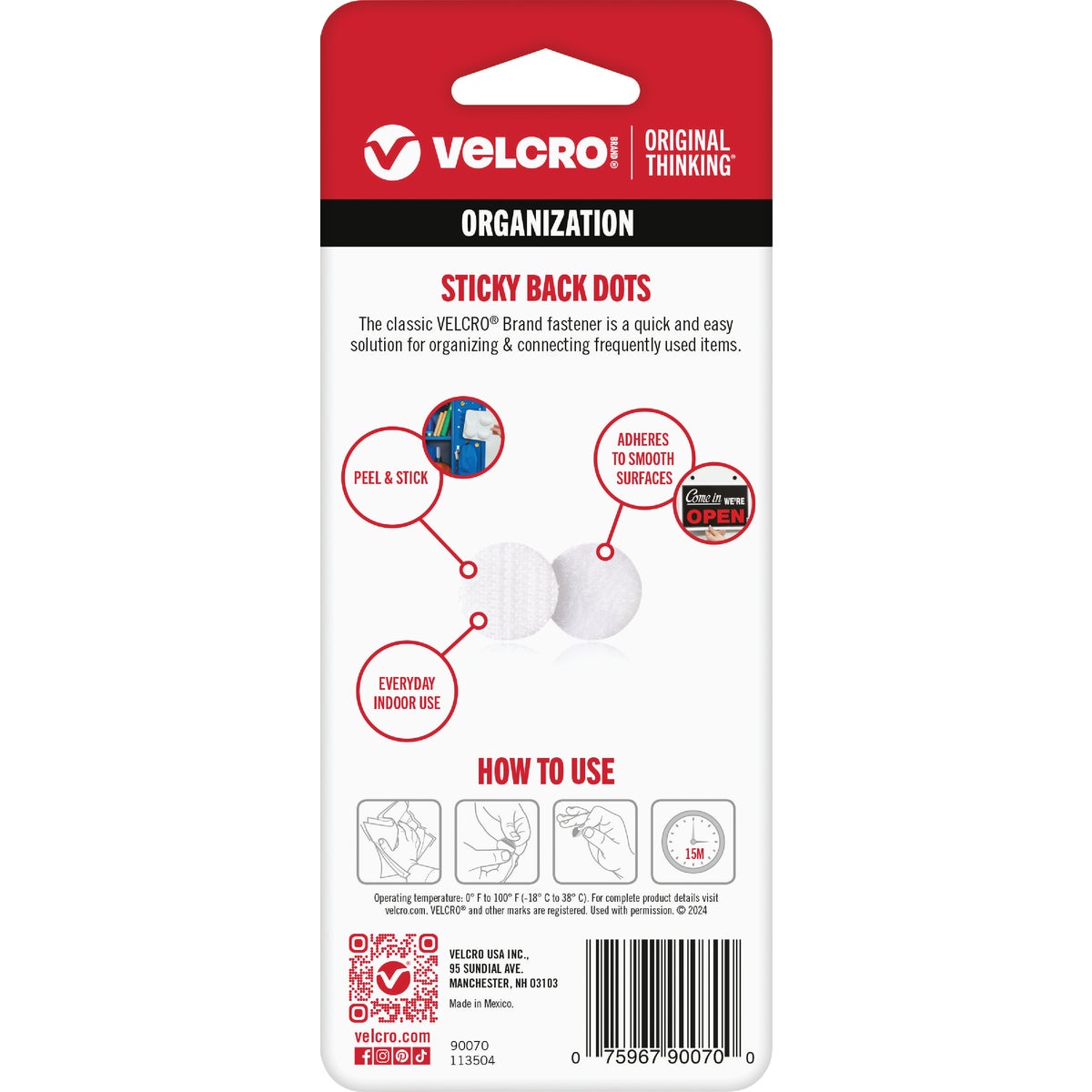 VELCRO Brand 5/8 In. White Hook & Loop Discs (15 Ct.) Image 4