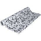 Con-Tact Grip Print 18 In. x 4 Ft. Black Non-Adhesive Shelf Liner Image 1