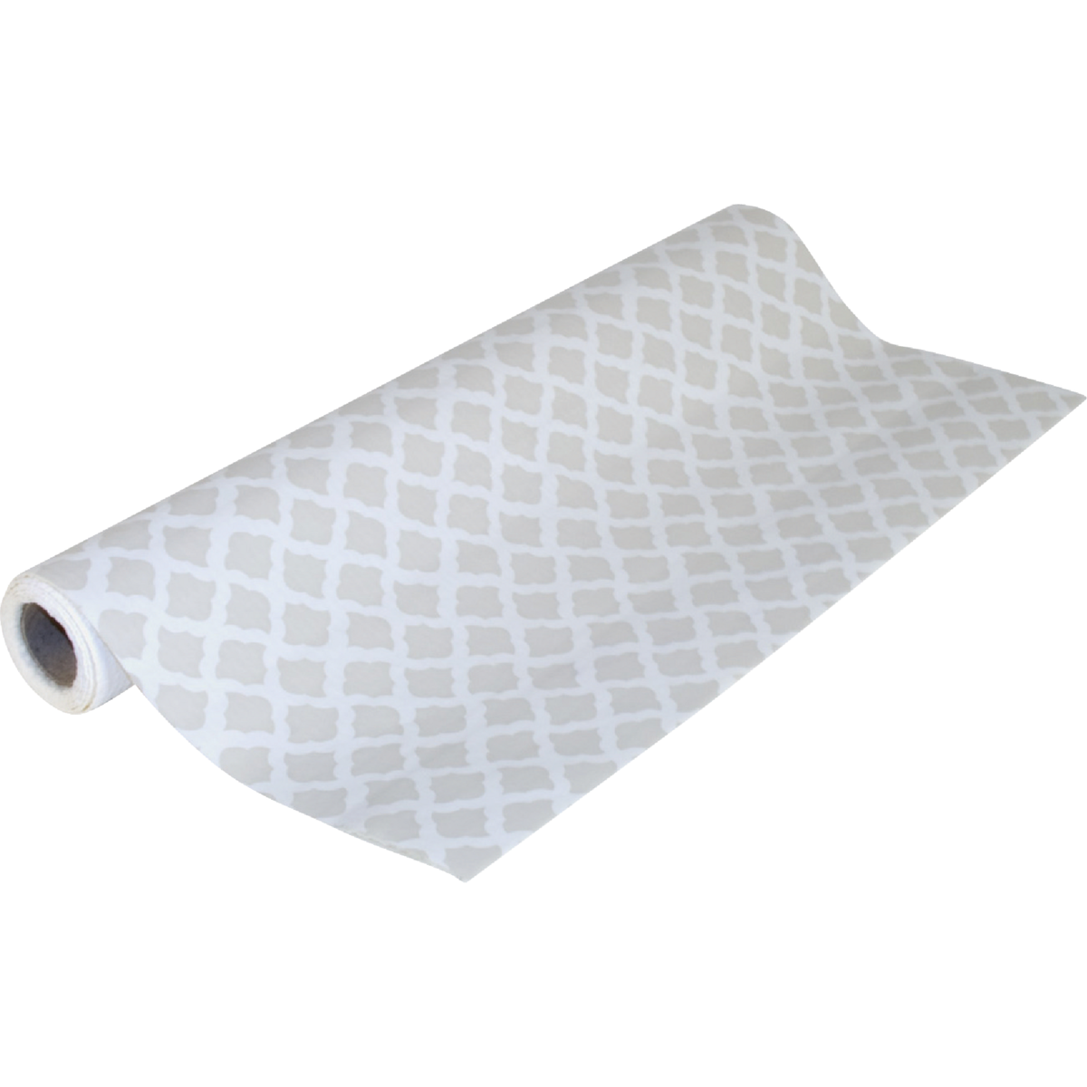 Con-Tact Grip Print 18 In. x 4 Ft. Talisman Pale Gray Non-Adhesive Shelf Liner Image 1