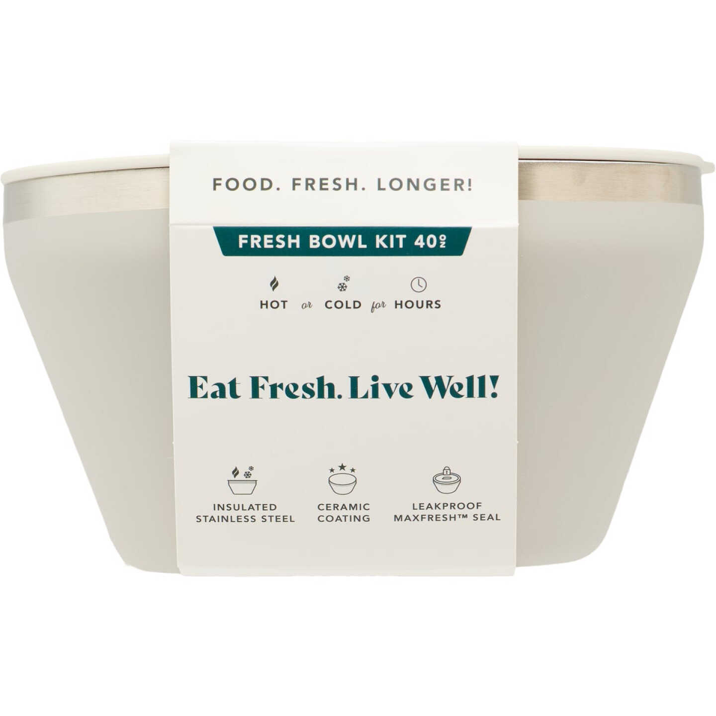Rigwa Life 40 Oz. Fresh Bowl Kit, Oyster Image 2