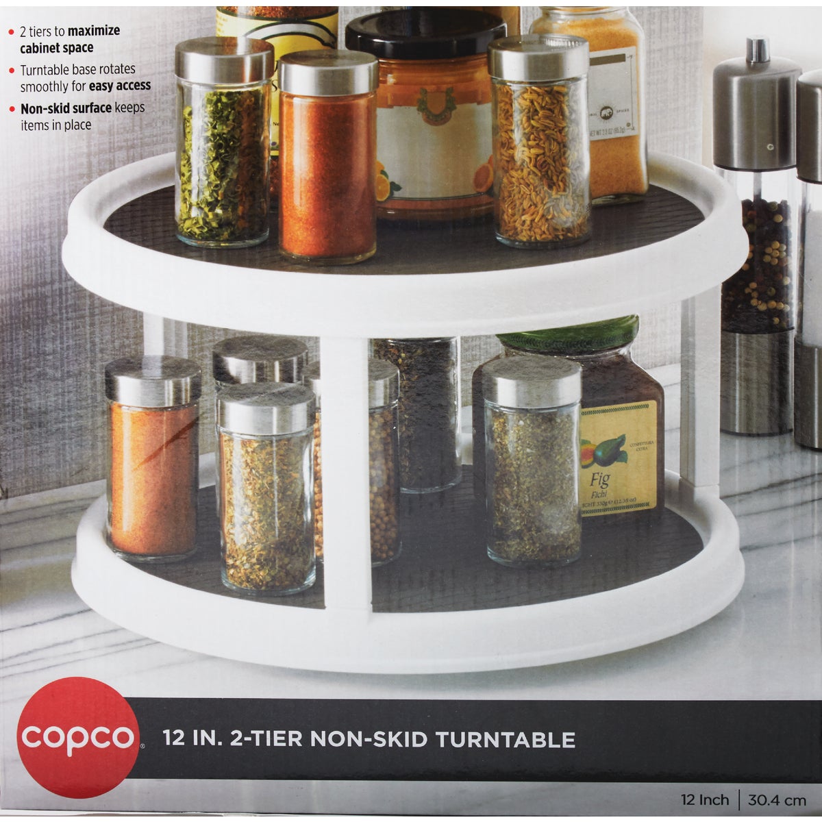 Copco 12 In. Non-Skid 2-Tier Turntable Image 2