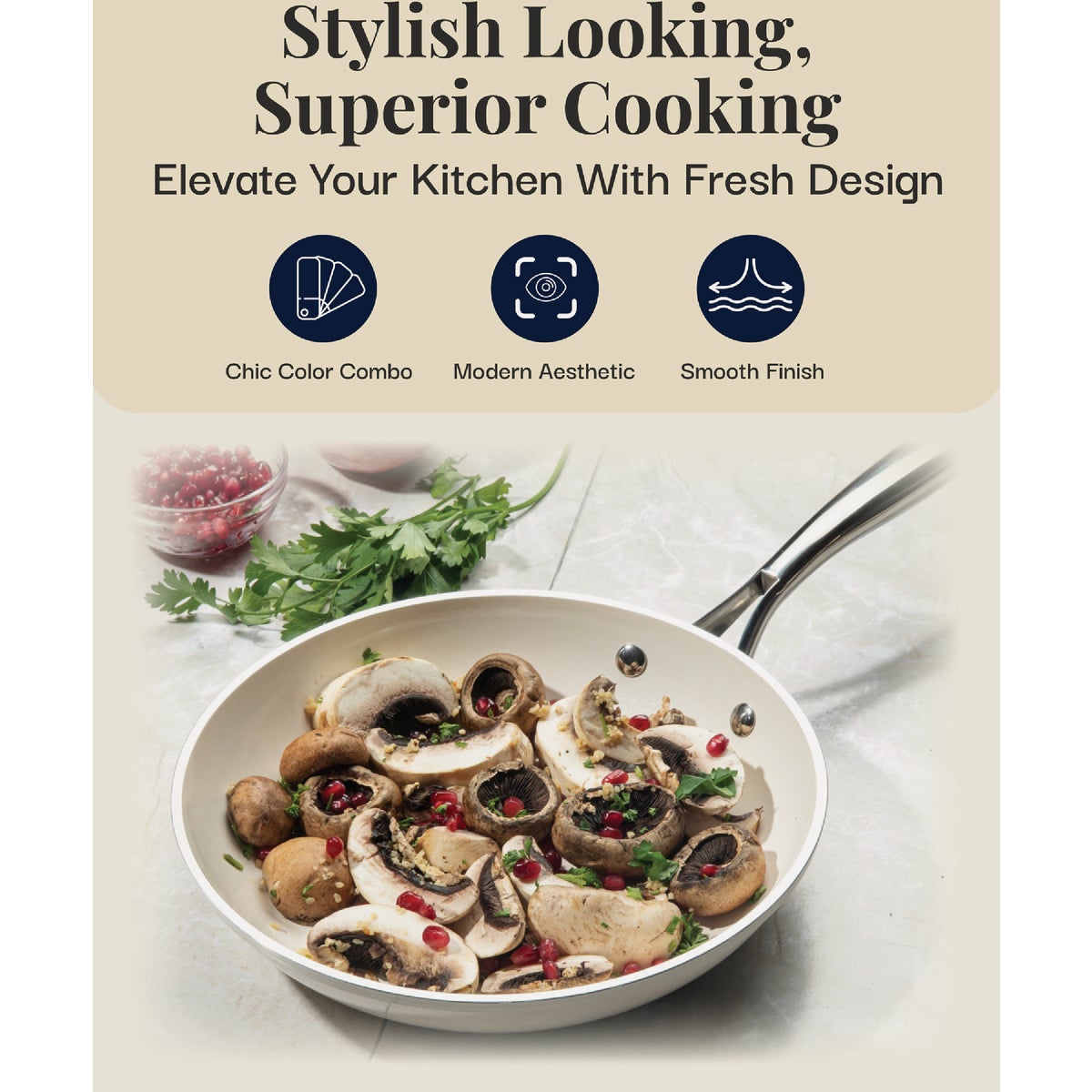 Gotham Steel Natural Collection 10 In. Fry Pan Image 6