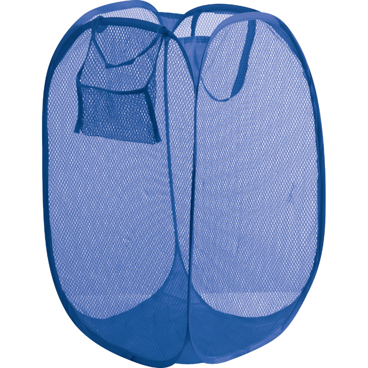 Smart Savers Blue 14 In. W. x 14 In. L. 23 In. D. Foldaway Clothes Hamper Tote Image 2