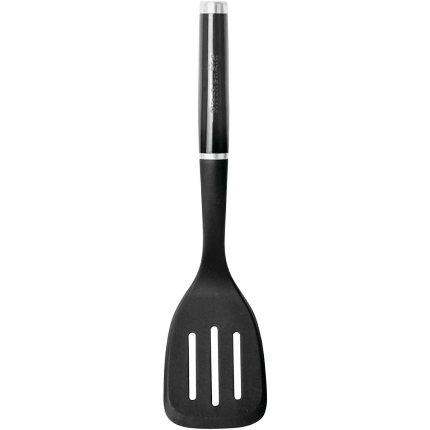 KitchenAid 13 In. Black Nylon Slotted Turner Image 1