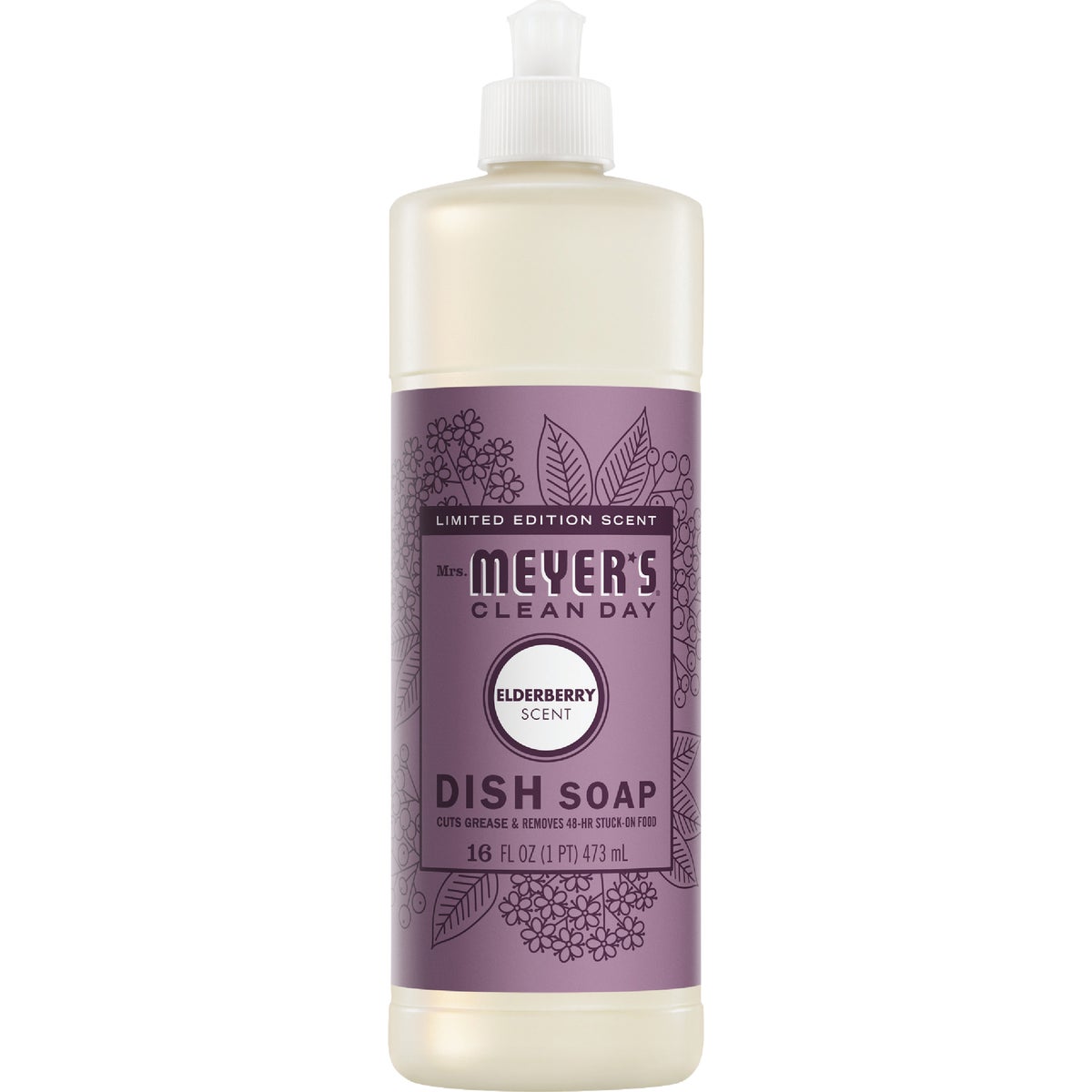 Mrs. Meyer's Clean Day 16 Oz. Elderberry Liquid Dish Soap