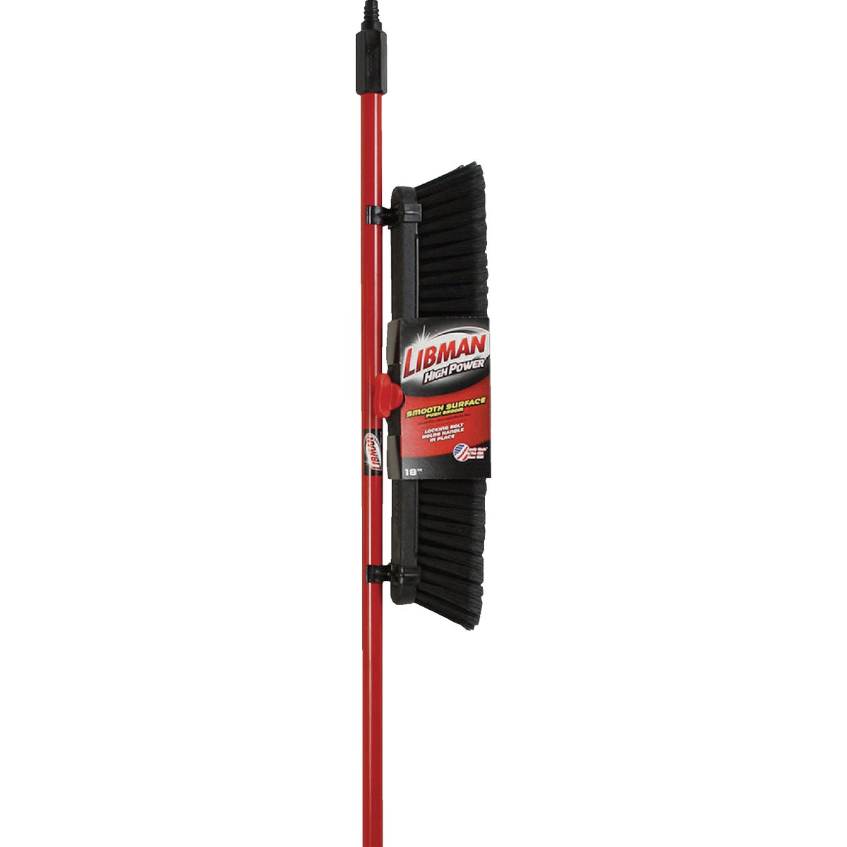 Libman 18 In. x 64 In. Steel Handle Smooth Surface Push Broom Image 2