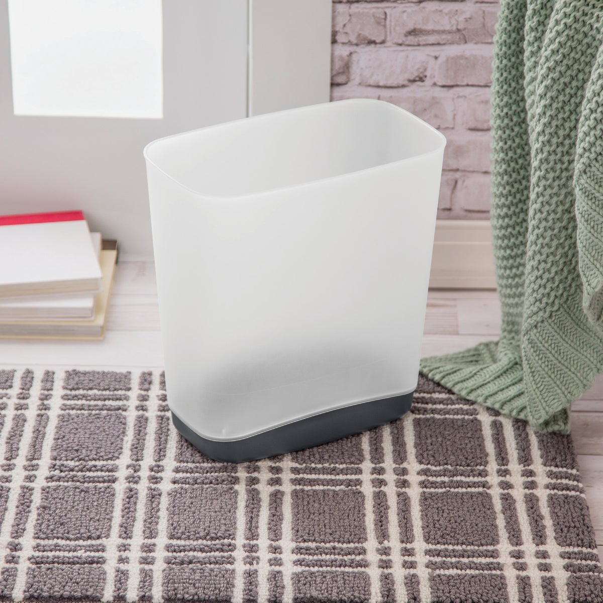 Sterilite 3.3 Gal. Rectangular Slim Wastebasket Image 3
