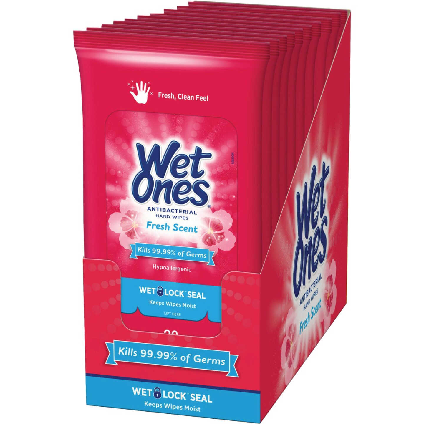 Wet Ones Fresh Scent Antibacterial Disinfectant Individual Hand Cleaning Wipes (20-Count) Image 2