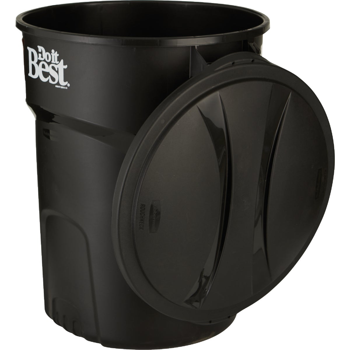 Do it Best Roughneck 32 Gal. Black Trash Can with Lid Image 3