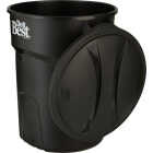 Do it Best Roughneck 32 Gal. Black Trash Can with Lid Image 3