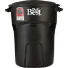 Do it Best Roughneck 32 Gal. Black Trash Can with Lid Image 2