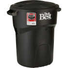 Do it Best Roughneck 32 Gal. Black Trash Can with Lid Image 1