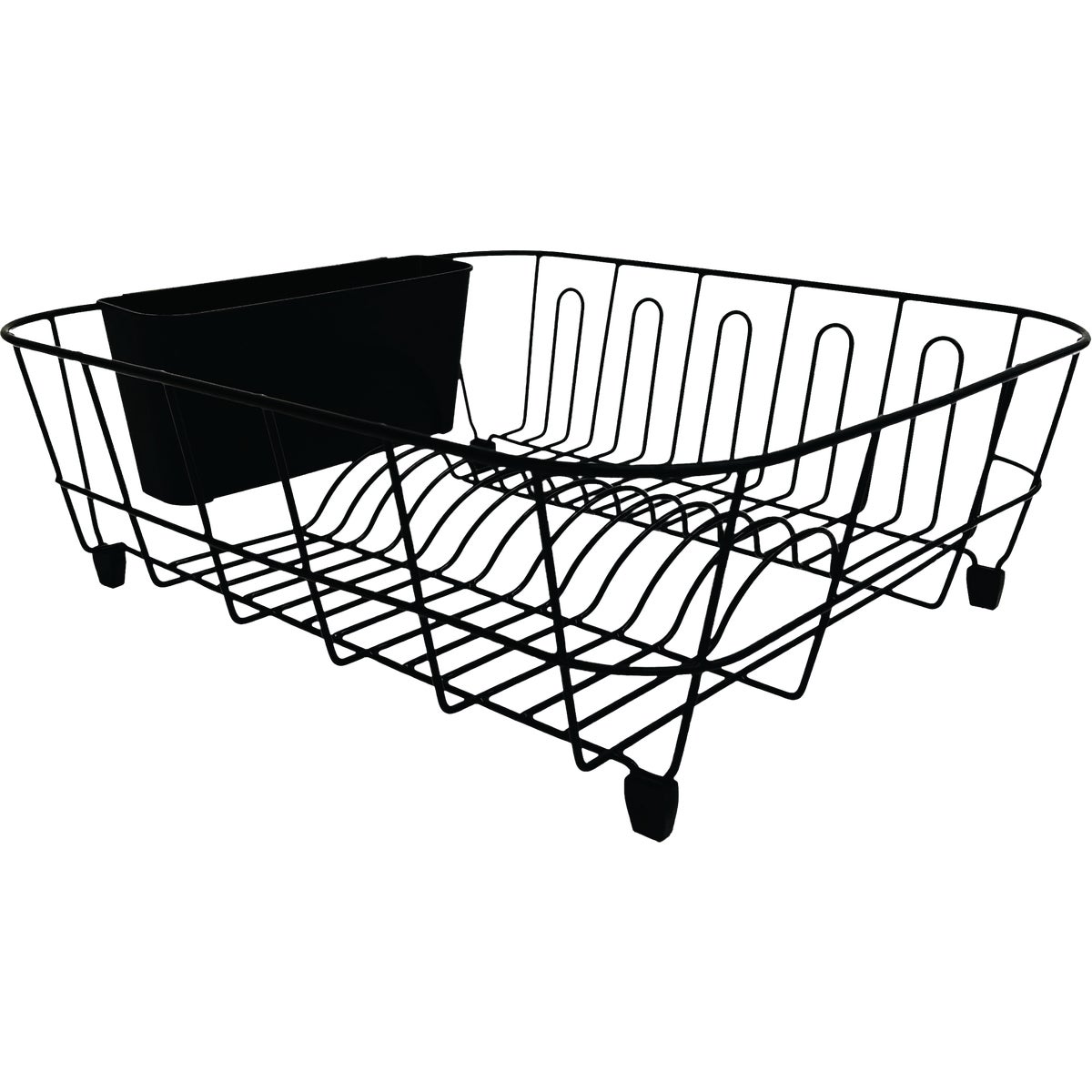 Grayline 14 In. W x 17-1/2 In. L  Black Wire Sink Dish Drainer Image 1