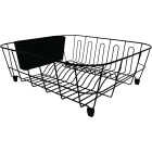 Grayline 14 In. W x 17-1/2 In. L Black Wire Sink Dish Drainer Image 1
